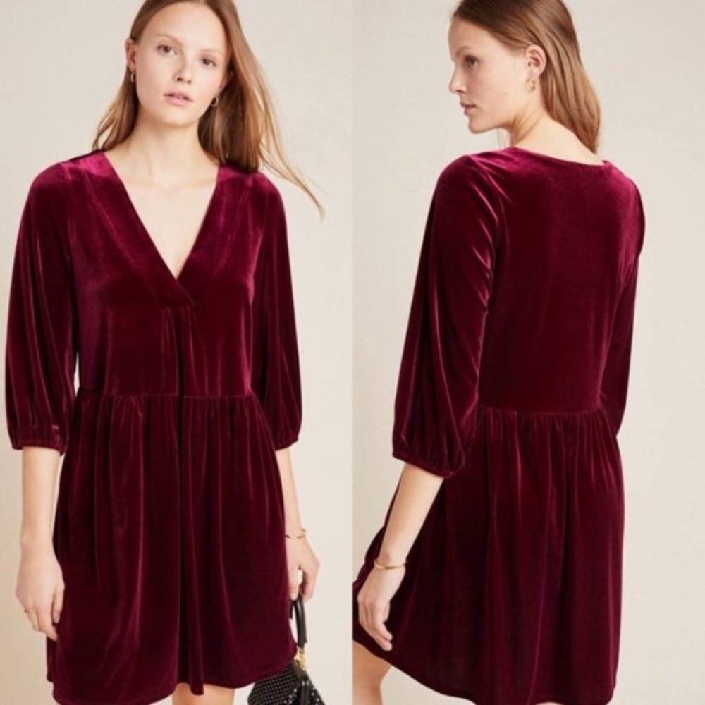 Anthro/Amadi Greta Velvet Dress, Sz M, NWT